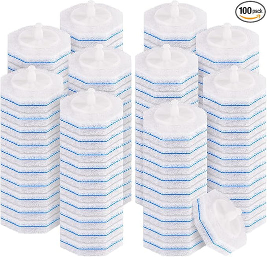 100 Count Toilet Wand Refills for Clorox, Disposable Toilet Brush Refills Compatible with Clorox Wand for Bathroom Cleaning