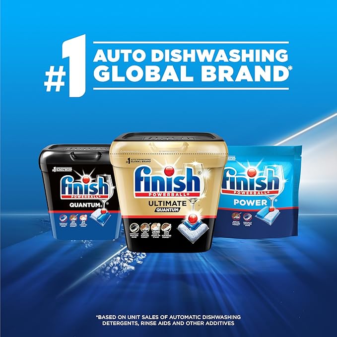 Finish Power Dishwasher Pod, No Pre-Rinse Dishwasher Detergent, Dishwasher Tabs For Deep Clean & Shine with Degreasing Power, 94 Count