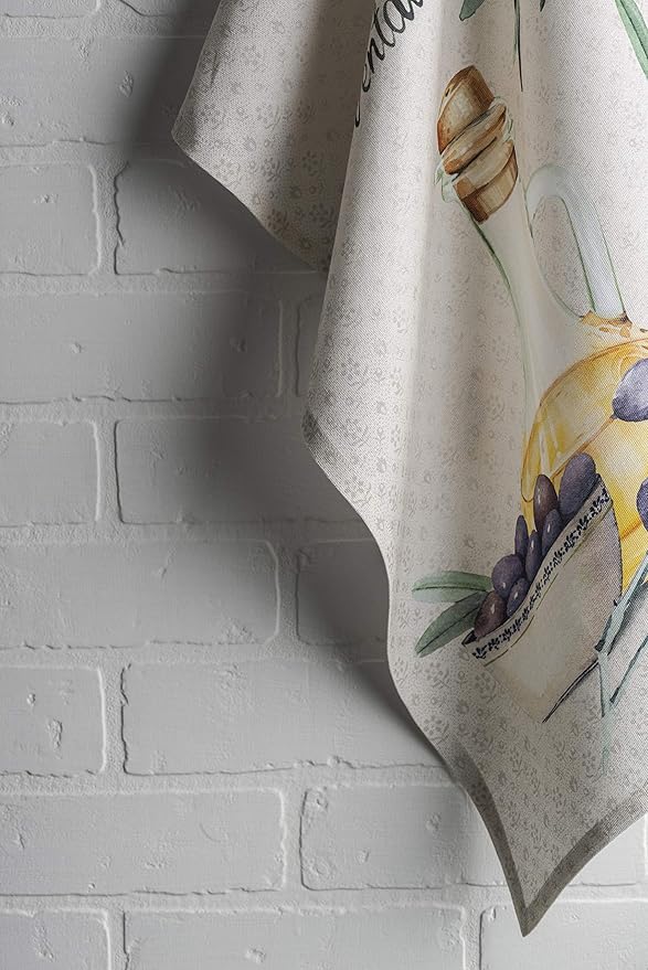 Maison d' Hermine Kitchen Towels Set of 3 100% Cotton 27.50" x 20" Reusable Cloth Tea Dish Towels Absorbent with Hanging Loop for Kitchen Farmhouse Hotel Spring Summer - Fanny