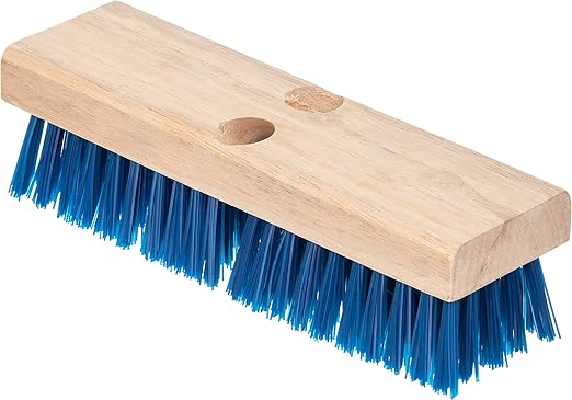 SPARTA Flo-Pac Plastic Deck Scrub Brush, Grout Brush, Floor Scrub Brush with Heavy Duty Stiff Bristles for Floor, Kitchen, Concrete, Tile, Garage, Commercial Use, 10 Inches, Blue (Pack of 12)