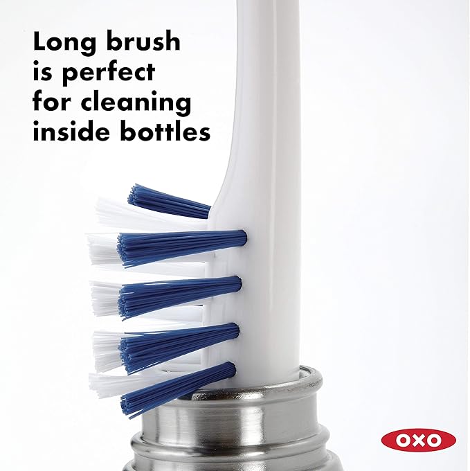 OXO Good Grips Water Bottle Cleaning Set & Good Grips Dish Brush