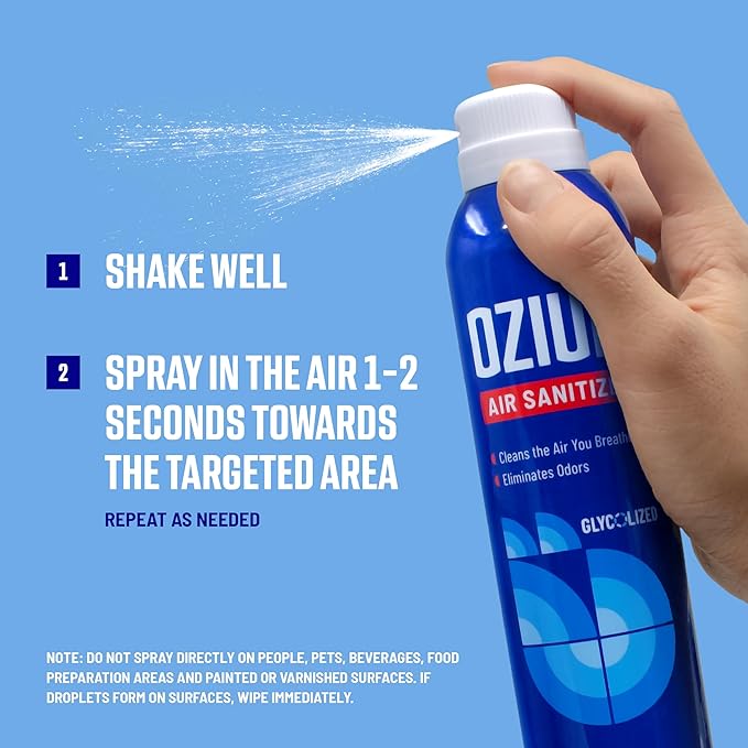 Ozium® 8 Oz. Air Sanitizer & Odor Eliminator for Homes, Cars, Offices and More, Original Scent - 3 Pack