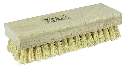 Weiler 44024 8" Block Size, White Tampico Fill, Square Wood Block, Hand Scrub Brush