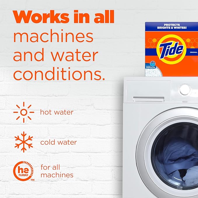 Tide Powder Laundry Detergent, Original Scent, 75 Loads, 85 oz (Pack of 3)