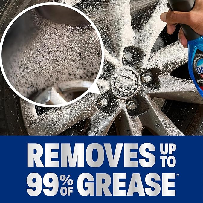 D-wn Powerwash Heavy Duty Dish Spray All-Purpose Cleaner and Degreaser, 32 oz, 2-Pack + ScotcBrite Zero Scratch Scrub Spong