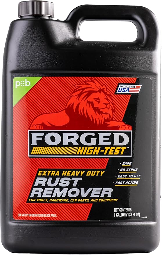 FORGED HIGH-TEST™ Extra Heavy-Duty Rust Remover, 8.96 pounds (Pack of 1) | 128 oz. | Auto Parts, Hardware, Restoration & More!