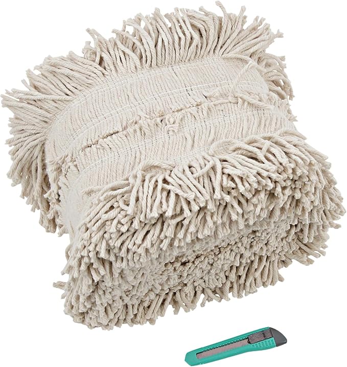 Boardwalk Flash Forty Disposable Dustmop, Cotton, 5", Natural