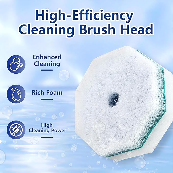 Disposable Toilet Wand with 42 Clorox Compatible Refills, Wall Mount T-oilet Bowl Holder Set, Toilet Scrubber Kit for Bathroom, Sink & Bathtub (Rainforest Scent)