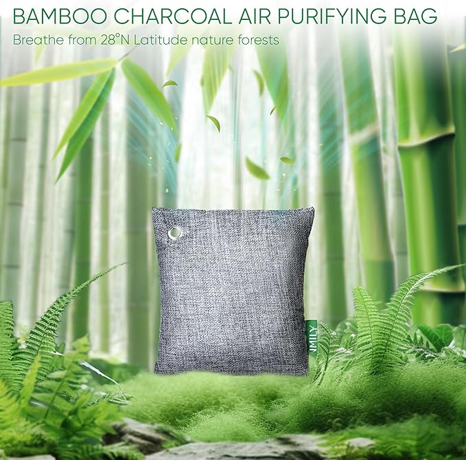 Innmily Activated Charcoal Odor Absorber, Odor Eliminator for Strong Odor,Bamboo Charcoal Air Purifying Bags for Shoe Home Car Closet Pet, Sneaker Deodorizer, Smoke Room Deodorizer(1P 500g Large)