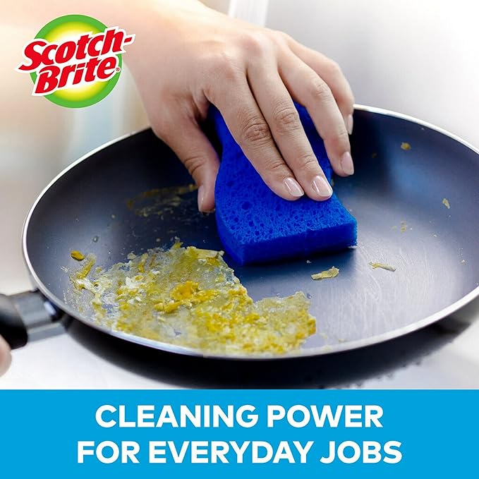 Scotch-Brite Non-Scratch Scrub Sponges, 6 Pack and Stainless Steel Scrubbers, 3 Pack