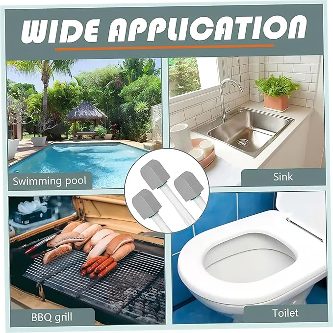 12Pcs Pumice Stone Toilet Bowl Cleaner with Plastic Handle Hard Water Stain Remover for Bathroom Cleaning Toilet Ring Removing Porcelain Sink Shower Tiles