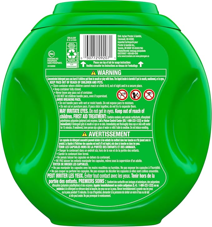 Gain Flings Liquid Washing Detergent Pacs, Now with Odor Defense + Color Guard, Original Scent, 4-In-1 Liquid Laundry Detergent Pods, Clean & Fresh, 76 Count (Packaging May Vary)