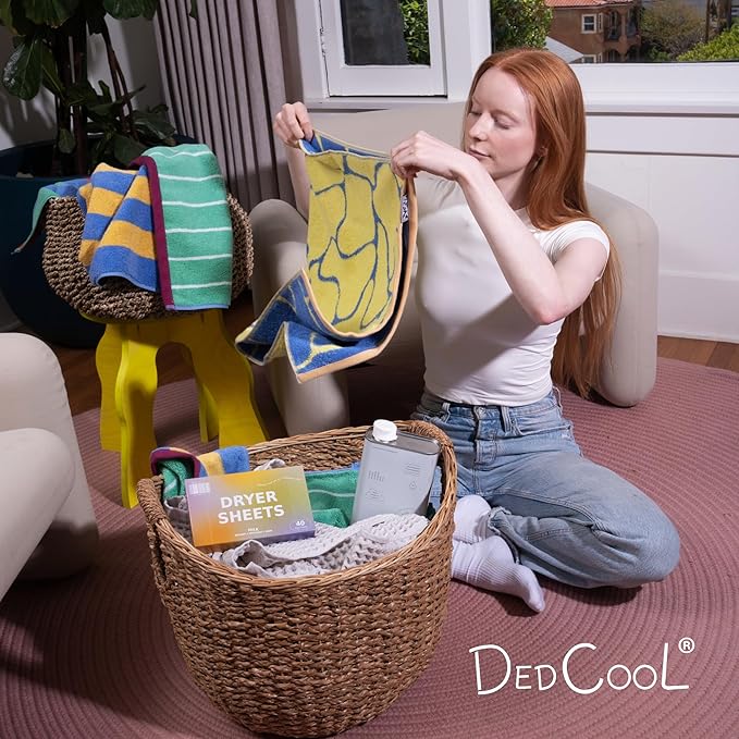 DedCool Dryer Sheets in 01 Taunt | 40 Count | Non-Toxic, Vegan Fabric Softener Sheets | Bergamot, Vanilla & Amber Scent | Softens & Freshens