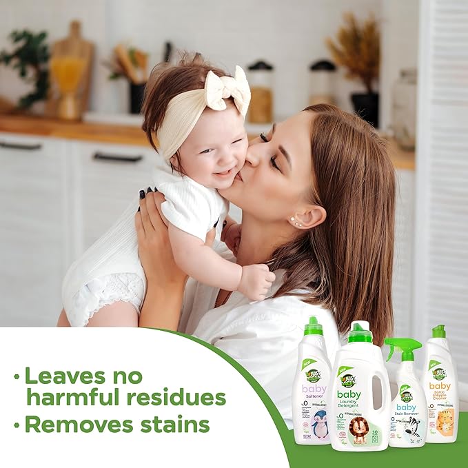 Baby Liquid Laundry Detergent, Plant-Based Laundry Soap Newborn & Infant Clothes, Hypoallergenic, Fragrance-Free, EcoCert Certified, 30 Washes, 50.7 fl oz (1500 ml) - 2 Pack