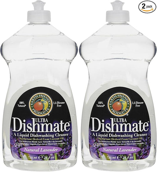 Earth Friendly Products Dishwashing Liquid - 25 oz - Lavender - 2 pk