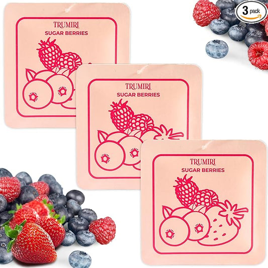 Sugar Berries - Room Deodorizer Gel Odor Eliminator For Home - Pack Of 3 - Bathroom Air Freshener Odor Absorber - Closet Deodorizer - Non Plug In Strong Scent For Kitchen Trash Basement Shoe Rack