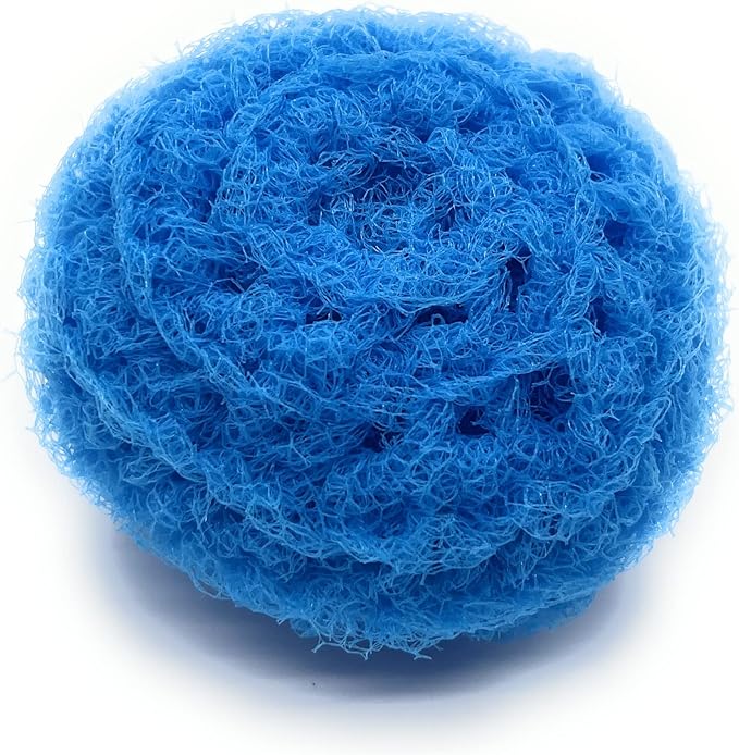 Set of 3 Nylon Net Dish Scrubbies (Medium Blue)