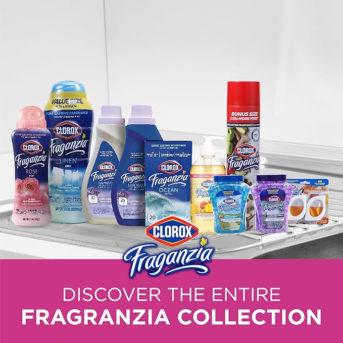 Clorox Fraganzia Aerosol Air Freshener Spray in Cherry Burst Scent - Long-Lasting Odor Eliminator and Room Freshener for Home, Bathroom, Bedroom, and Kitchen, 20 oz Bonus Size