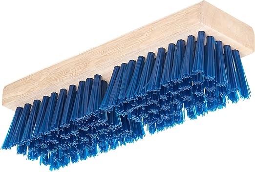 SPARTA Flo-Pac Plastic Deck Scrub Brush, Grout Brush, Floor Scrub Brush with Heavy Duty Stiff Bristles for Floor, Kitchen, Concrete, Tile, Garage, Commercial Use, 10 Inches, Blue (Pack of 12)