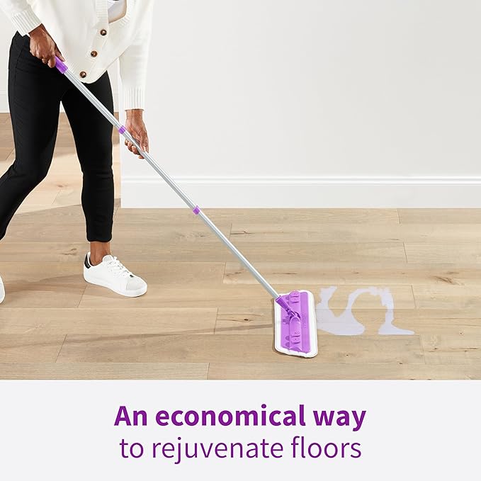 Rejuvenate Click N Clean Microfiber Restoring Pad Refill, For Multi-Surface Spray Mop, Machine Washable (Pack of 2)