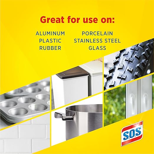 S.O.S-10002 , Steel Wool Soap Pads, 10 Ct