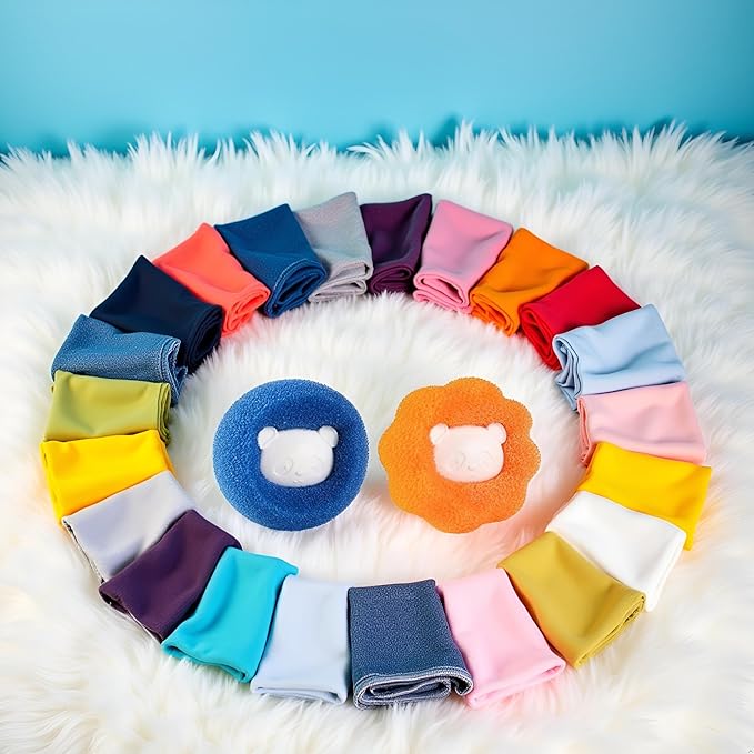 Blue Reusable Hair Remover Washing Machine Hair Catcher Laundry Ball Dryer Ball for Clothing Dog Cat Pet Hair Remover