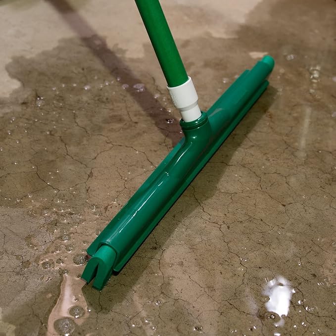 SPARTA 4156709 Plastic Double Foam Squeegee, Commercial Squeegee With Durable Contruction For Cleaning, Commercial, Residential, 18 Inches, Green, (Pack of 6)