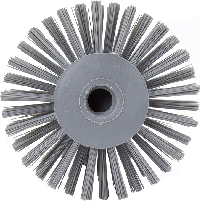 SPARTA Industrial Tank Brush Head Pipe Brush Head, Drain Brush with 3/4" Thread Hole (Handle Not Included) for Commercial Use, Plastic, 5 x 3.9 Inches, Gray - (Pack of 1)
