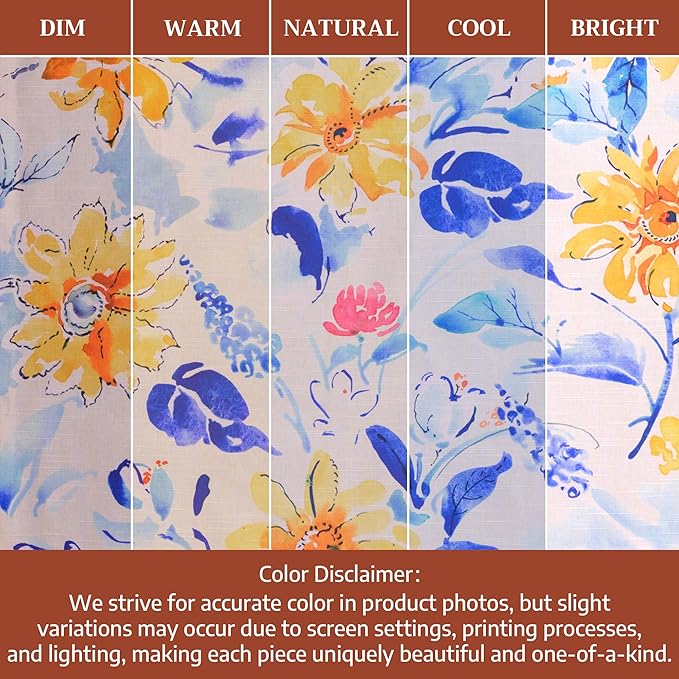 Maison d' Hermine Kitchen Towels Set of 3 100% Cotton 27.50" x 20" Reusable Cloth Tea Dish Towels Absorbent with Hanging Loop for Kitchen Farmhouse Hotel Spring Summer - Girassol