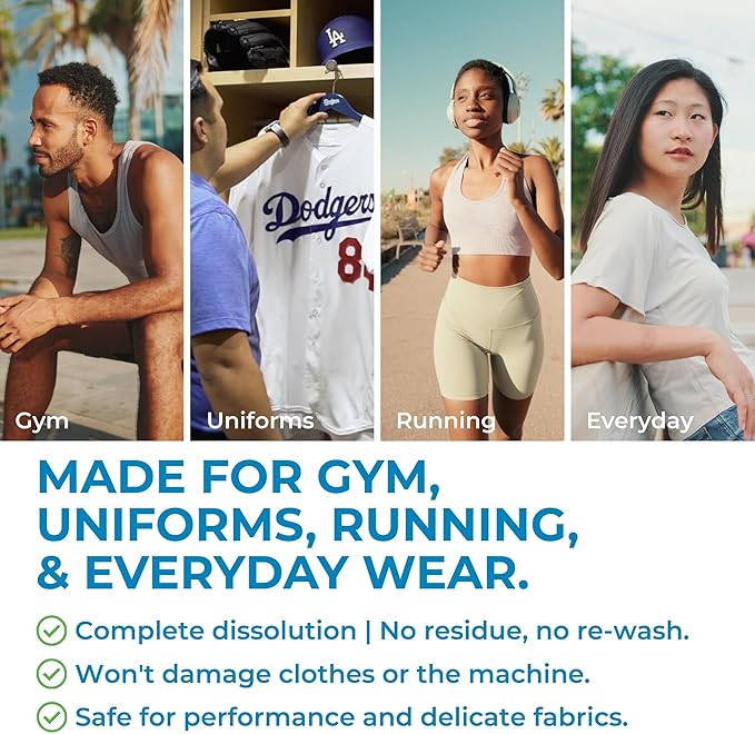 SWEAT X Original Activewear Laundry Detergent Liquid - Natural Washing Detergent for Activewear & Gym Clothes - Non Toxic Laundry Detergent for Sensitive Skin - Concentrated, 45 Loads (1 Bottle)