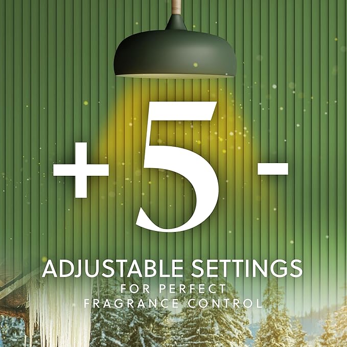 Air Wick Vibrant Plug In Scented Oil Refill, Infused with Essential Oils, Plug In Air Fresheners for Home, Winter Woods & Frosted Ivy (Pack of 25)