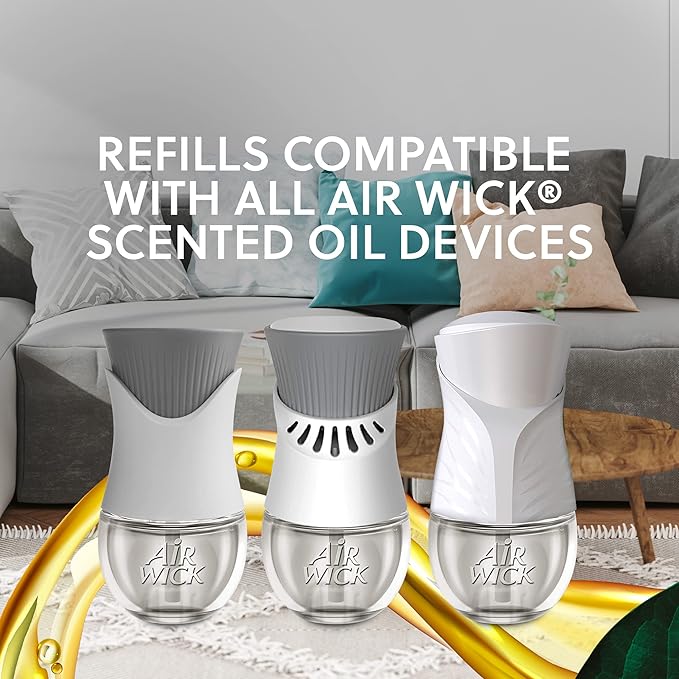 Air Wick plug in Scented Oil Warmer, White, 1 Count, Essential Oils, Air Freshener