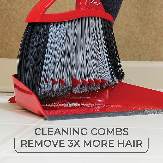 O-Cedar Pet Clean Power Pack | H2prO Flat Mop + Pet Pro Broom with Dustpan