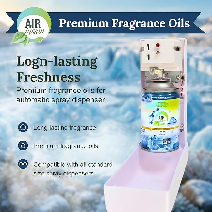 Automatic Spray Air Freshener Refill, Aerosol, Linen & Lilac, 5 Oz, 3 Pack (Linen & Lilac, 3 Pack)