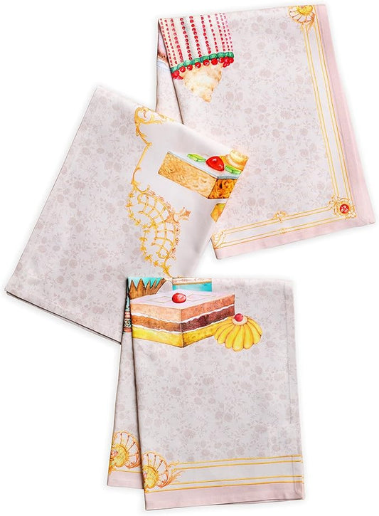 Maison d' Hermine Dishcloths 100% Combed Cotton Premium (20" x 27.50") Easter Multi-Purpose, Kitchen Towel for Kitchen, Holiday, Dinner, Wedding & Dining, Pastries (Set of 3)