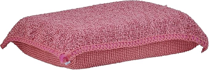Miracle Microfiber Scrubbing Sponge, Red Extra Scrubbing Power Kitchen Sponge, Sink, Pot, Pan and Dish Washing, Super Absorbent and Rapid Drying. by Superio