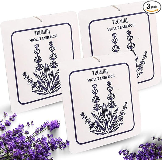 Violet Essence - Room Deodorizer Gel Odor Eliminator For Home - Pack Of 3 - Bathroom Air Freshener Odor Absorber - Long Lasting Non Plug In Strong Scent For Kitchen Trash Basement Rv Closet Smell
