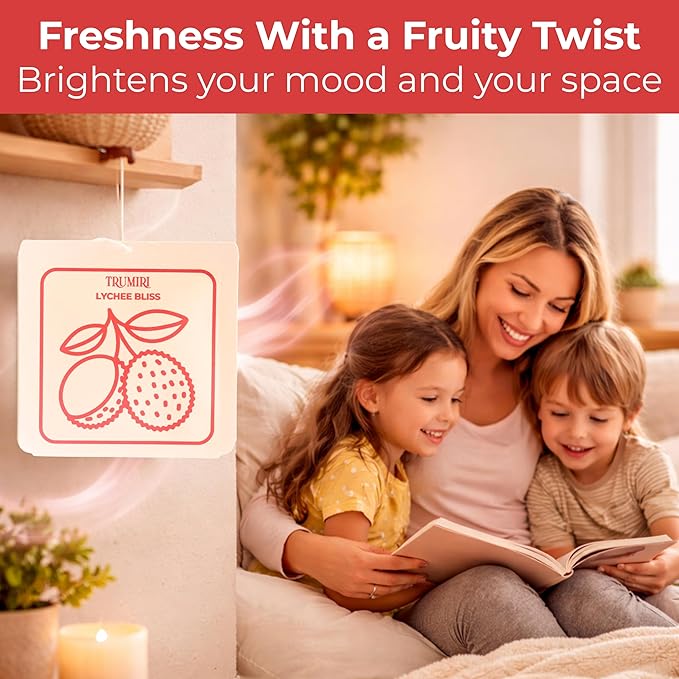 Lychee Bliss - Room Deodorizer Gel Odor Eliminator For Home - Pack Of 3 - Bathroom Air Freshener Odor Absorber - Closet Deodorizer - Non Plug In Strong Scent For Kitchen Trash Basement Shoe Rack