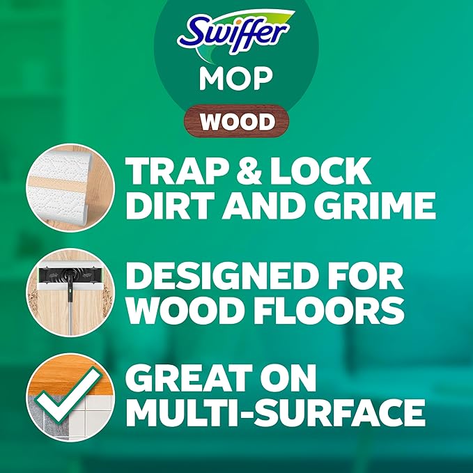 Swiffer Sweeper Wet Wood Floor Mopping Cloths,20 Count (Pack of 6)