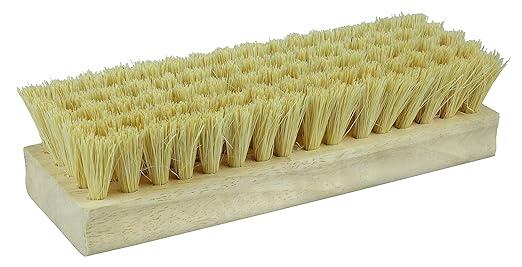 Weiler 44024 8" Block Size, White Tampico Fill, Square Wood Block, Hand Scrub Brush