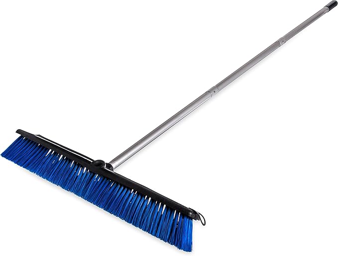 SPARTA Sweep Complete Floor Sweep with Squeegee for Catering, Buffets, Restaurants, Stainless Steel, 24 Inches, Blue (Pack of 3)