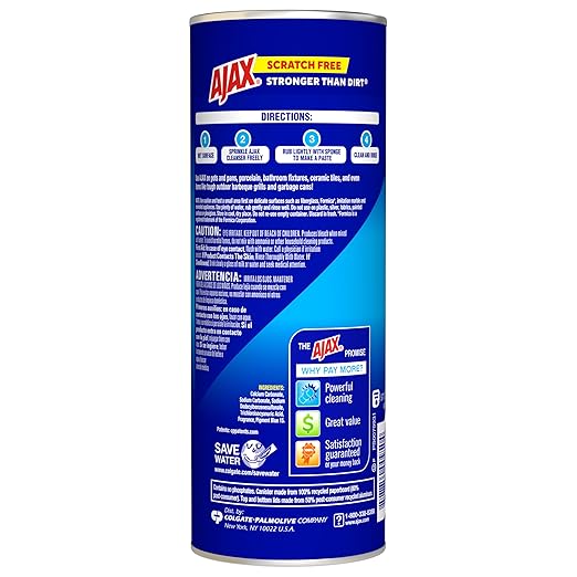 Ajax Powder Cleanser with Bleach - 21 ounce (Pack of 12)