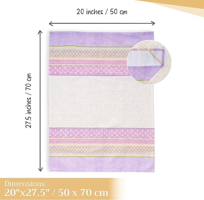 Maison d' Hermine Kitchen Towels Set of 3 100% Cotton 27.50" x 20" Reusable Cloth Tea Dish Towels Absorbent with Hanging Loop for Kitchen Farmhouse Hotel Spring Summer - Magnolia Mornings