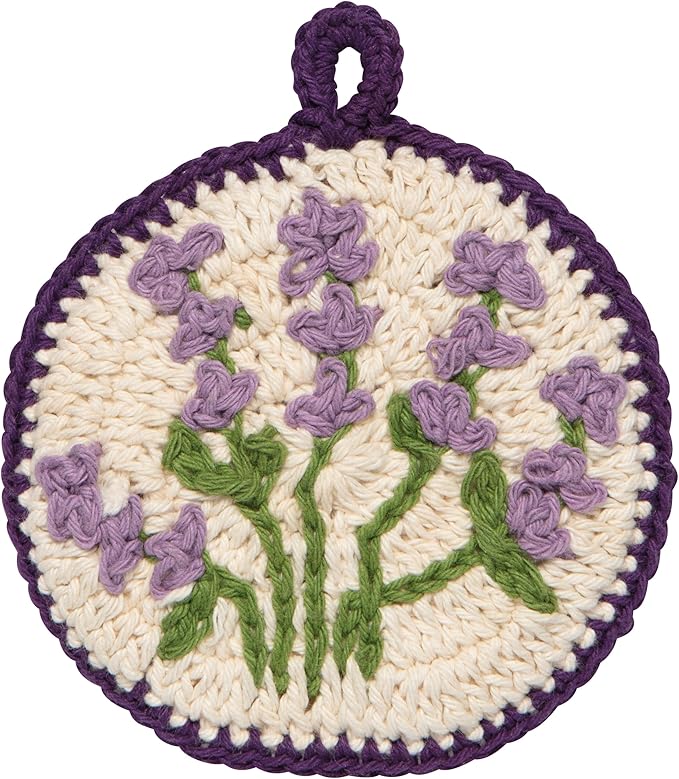Set of 2 Lavender Dishcloths