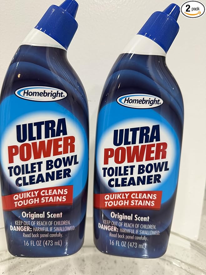 HOMEBRIGHT Ultra Power Toilet Bowl Cleaner, Original Scent, 16 fl oz, Pack of 2