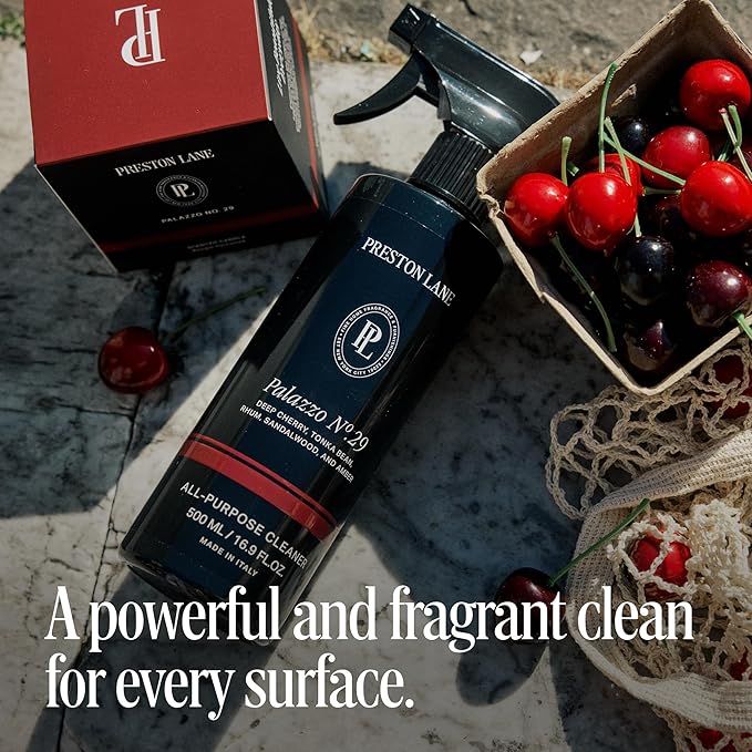 Preston Lane Luxury All-Purpose Cleaner, Palazzo No. 29 Scent | Bio-Based Multi-Surface Spray | Streak-Free Finish, Lifts Dirt, Smudges & Grease | Vegan & Cruelty-Free