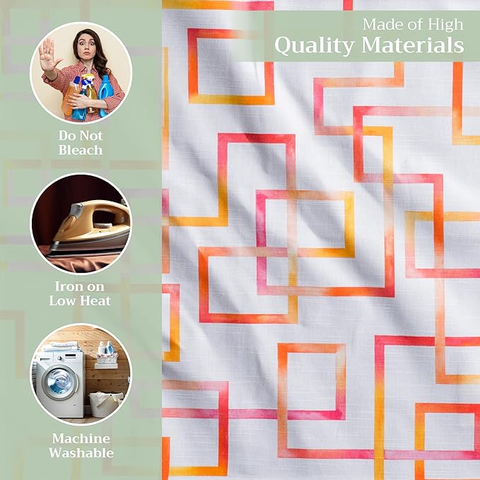 Maison d' Hermine 100% Cotton Cloth Napkins Set of 4 Everyday Reusable Square Napkins Cloth Washable Dinner Party Wedding Restaurant Hotel Kitchen Spring Summer (Summer Maze, 20" x 20")