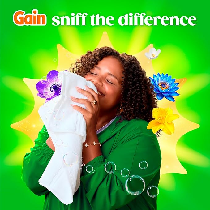Gain Flings Ultra Oxi Laundry Detergent Pods, Odor Defense + Color Guard, Waterfall Delight Scent, concentrated laundry soap pacs, 102 Count (Packaging May Vary)
