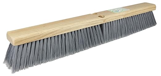 Weiler 42355 24" Green Works Sweep, Fine Grey Fill with Rubberwood Block
