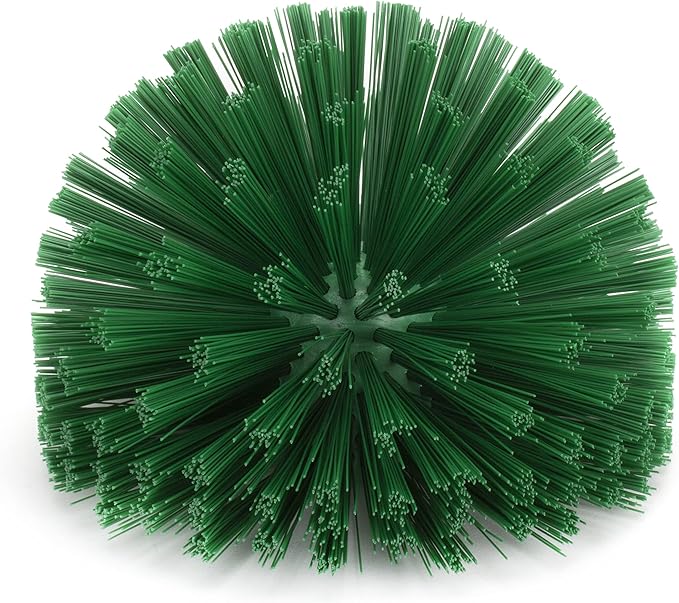 SPARTA Industrial Tank Brush Head Pipe Brush Head, Drain Brush with 3/4" Thread Hole (Handle Not Included) for Commercial Use, Plastic, 5.7 Inches, Green